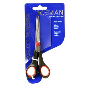 Iceman Salon Shears 5.5" Black Scissors - 170809